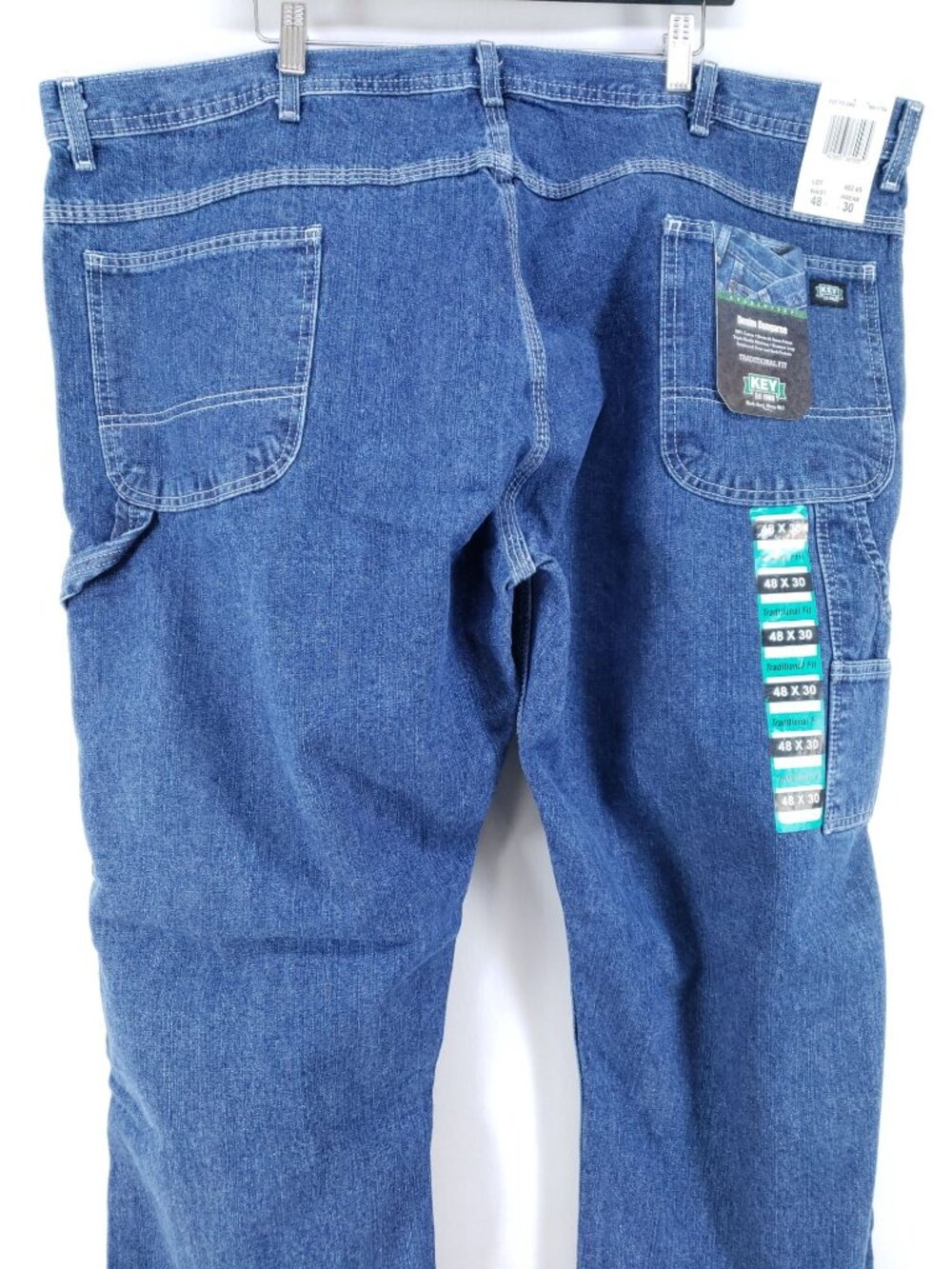 Key Dungaree Men's Size 48x30 Traditional Fit Denim Jeans - Picture 5 of 11